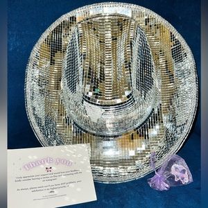 Disco Ball Cowboy Hat (Authentic)!!